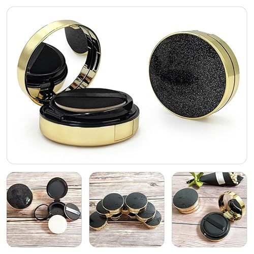 Miniatura 8 de Estuche robusto 2pcs envases de polvo vacíos Fundación Suelta Puff Box Estuche de maquillaje de viaje recargable