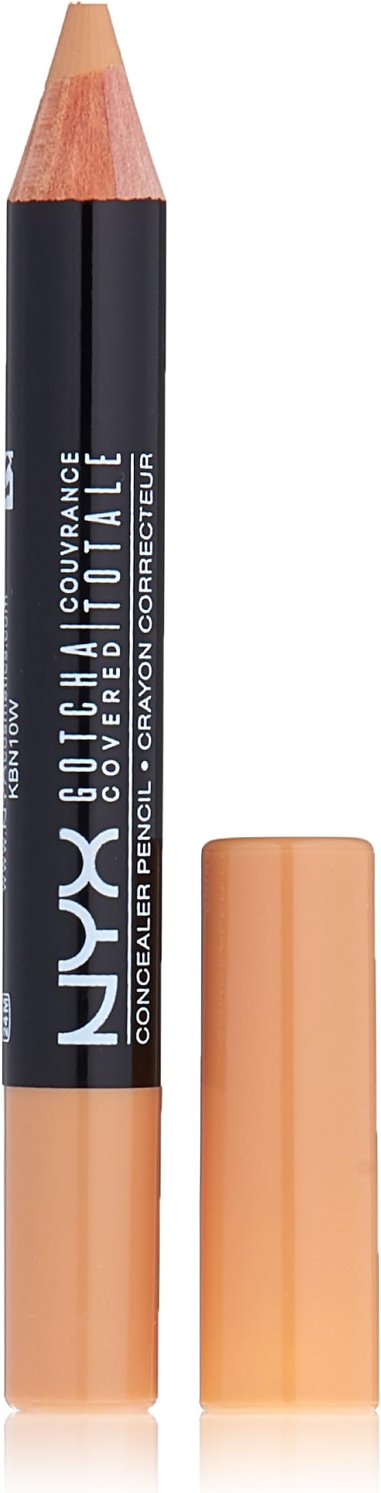 NYX Professional Makeup Gotcha Covered Concealer Pencil, Caramel Beige, 0.04 Ounce
