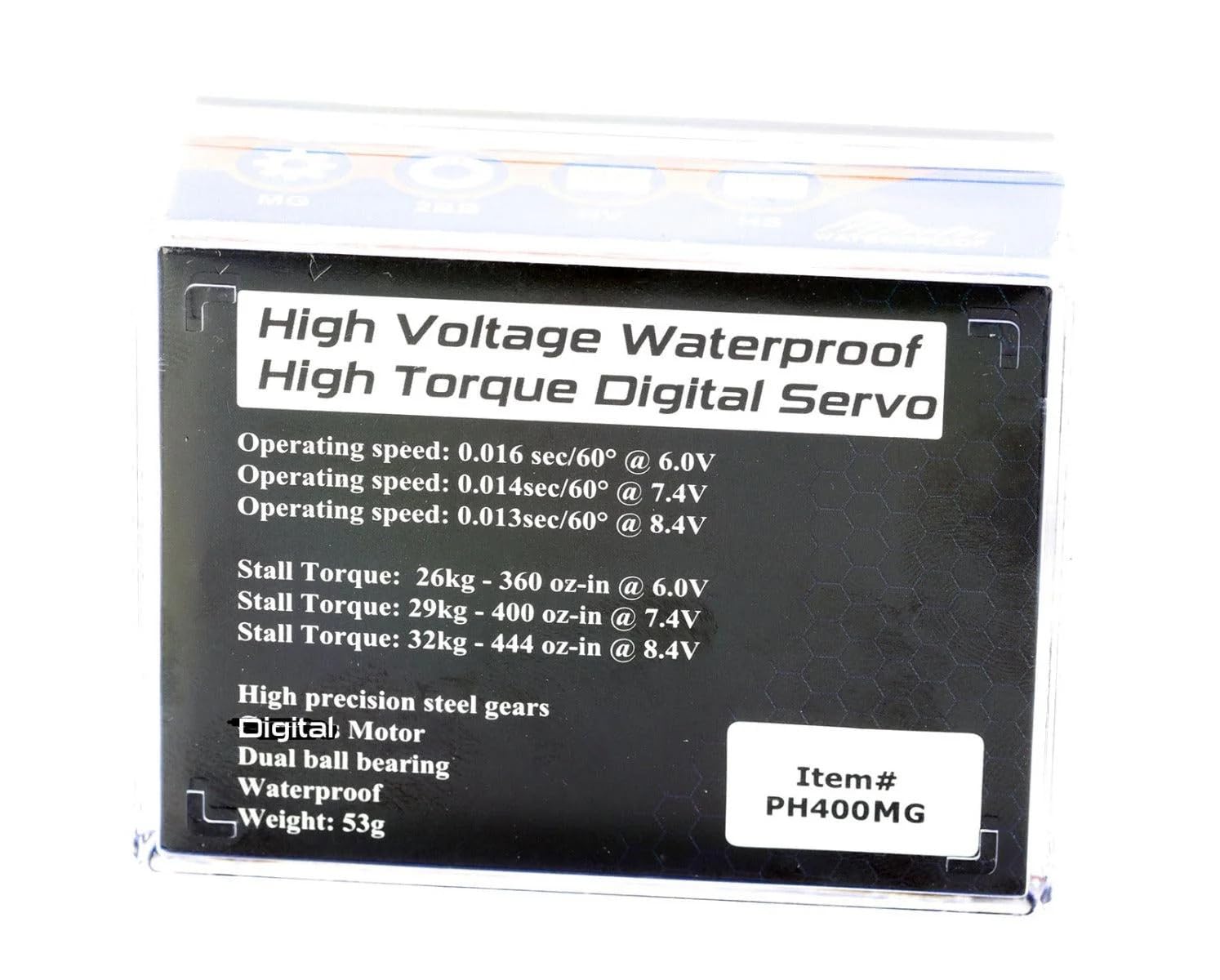 Amazon.com: Powerhobby 400MG Waterproof High Torque Steel Gear
