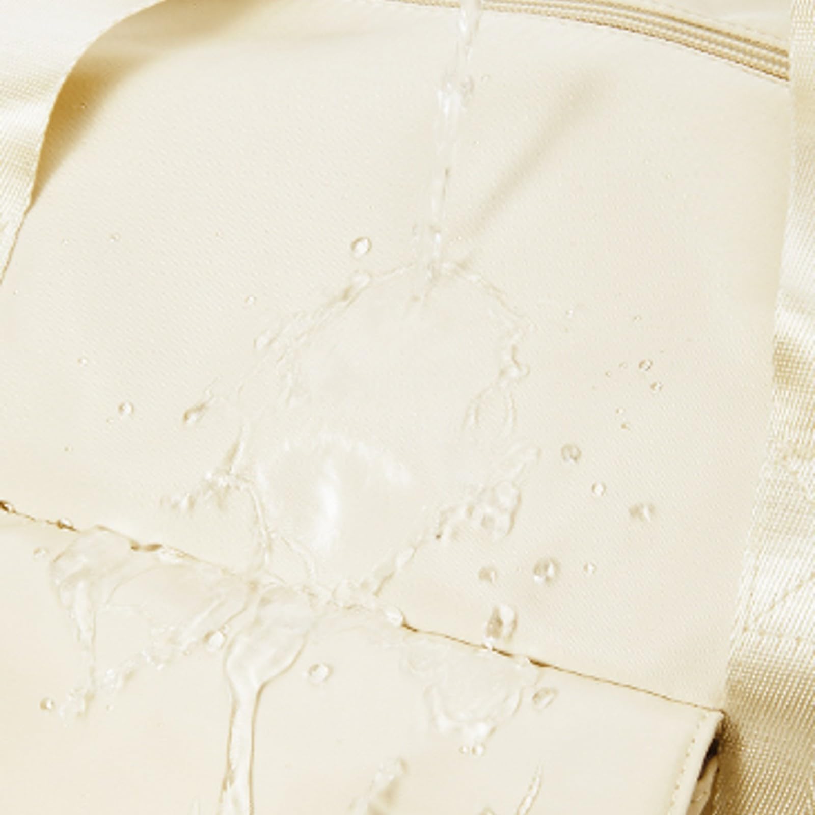 Borsone con Tasca Laterale Funzionale, Beige