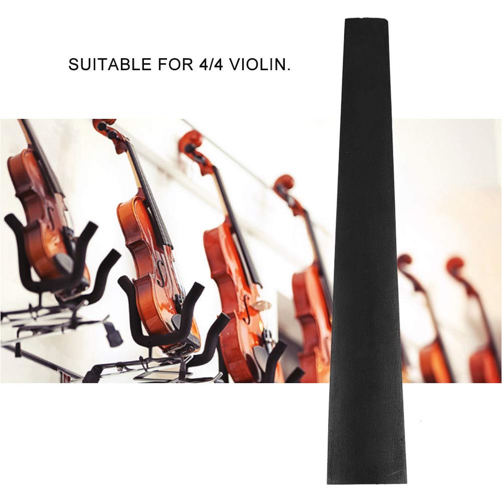 Tastiera Per Violino, Parte Di Ricambio In Legno Di Ebano Premium Per Violino Di Dimensioni 4/4, Linee Chiare, Suono Durevole E Restaurato, Fai Da Te Il Tuo Violino - Foto 5