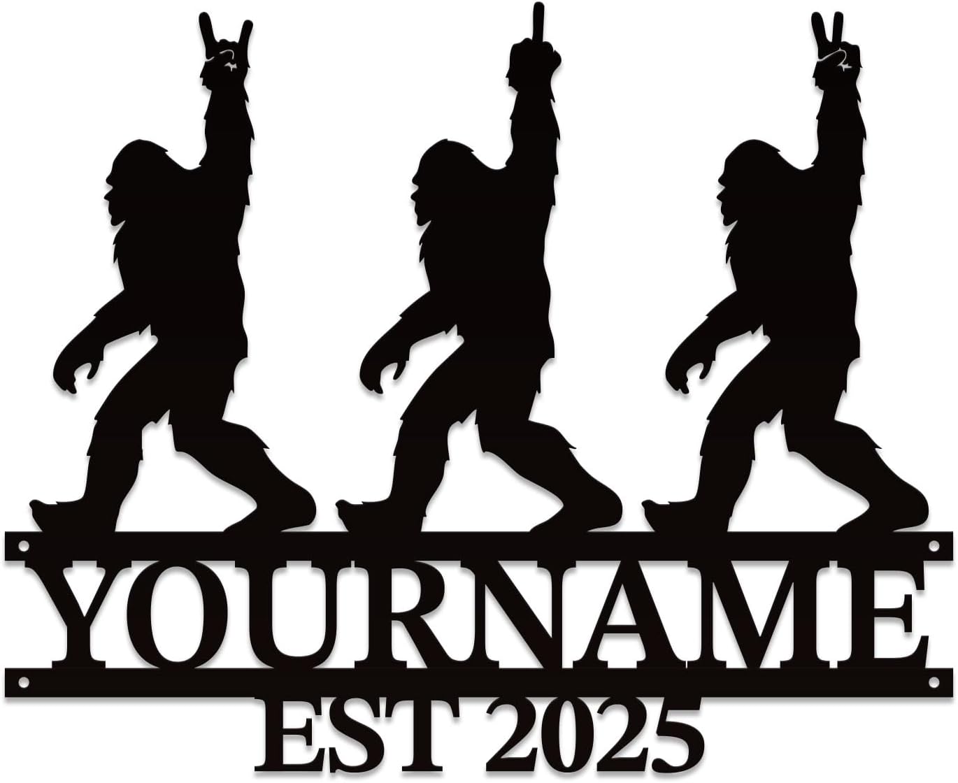 Amazon.com: JYARTSIGN Personalized Yeti、Snowman legend、Bigfoot ...