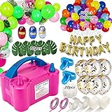 Balloon Pump, Portable Dual Nozzle Ballon Inflator Pump For Balloons 110V 600W Electric Air Pump...