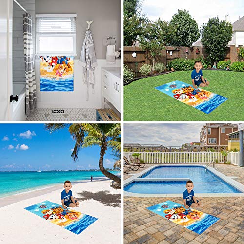 Franco Kids Super Soft Cotton Bath/Pool/Beach Towel, 58 In X 28 In, Paw Patrol #TOP3