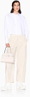 Armani Exchange Women's Poplin Oversized Leg Trousers