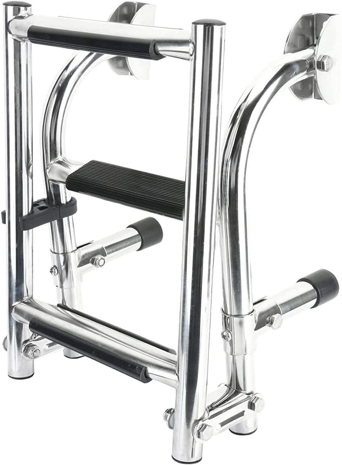 Échelle de ponton pliable anti-corrosion, solution 3 marches pour yacht et piscine