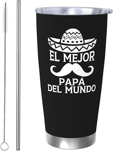 Miniatura 7 de Vasos de café para hombres, regalos para papá en español, vaso de café de 20 onzas, regalos para papá de cumpleaños, regalo de cumpleaños para papá,
