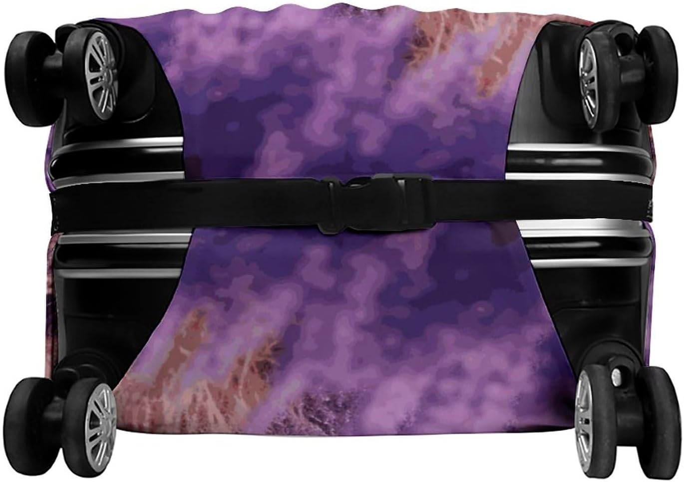 Travel Suitcase Cover Protectors Washable Lavender Field Bike Luggage Covers for 19-32 Inch Luggage