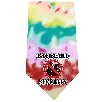 Mirage Pet Products Back Yard Security Screen Print Bandana Tie Dye, One Size