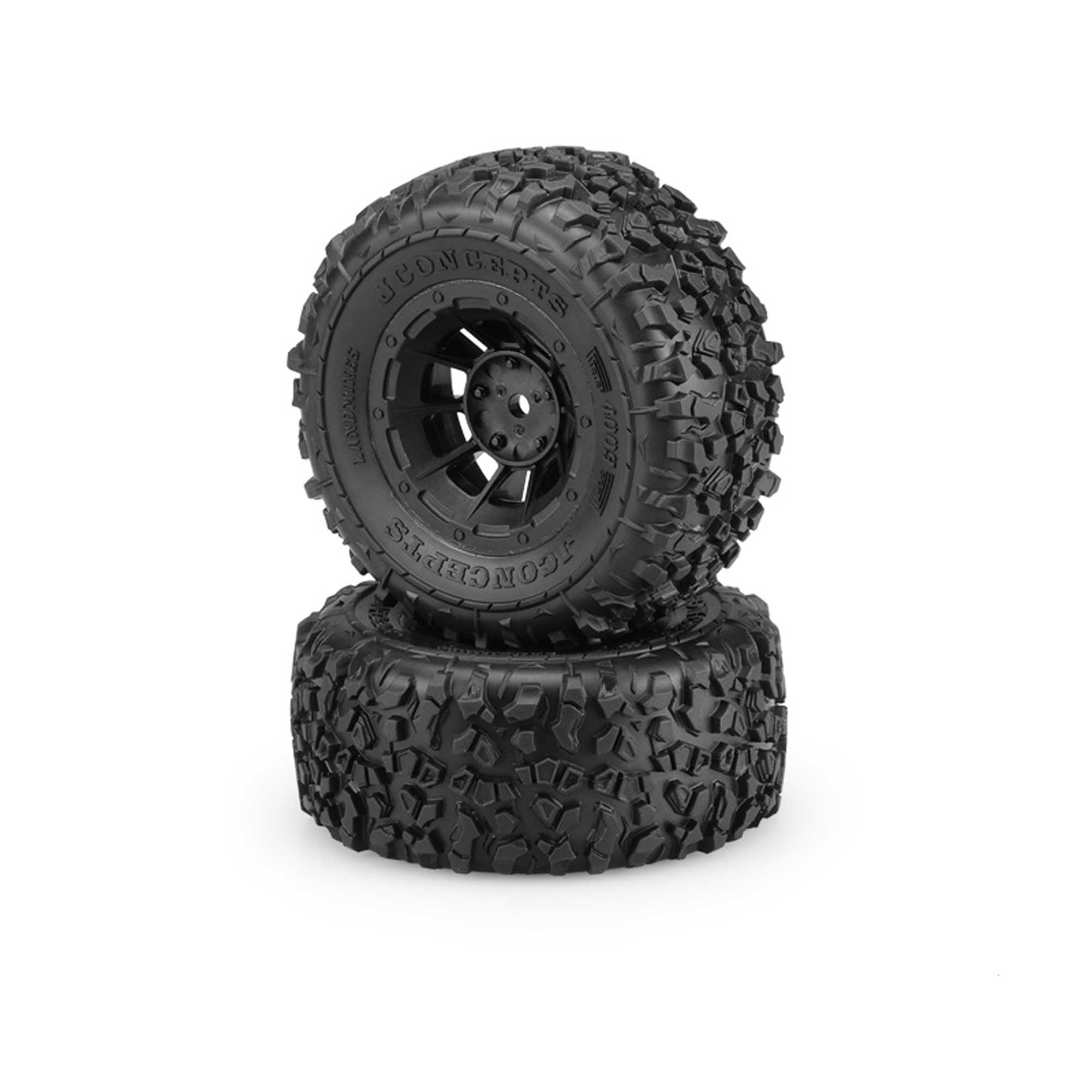 Amazon.com: JConcepts Inc. Landmines Mntd Hazard Wheels Yellow