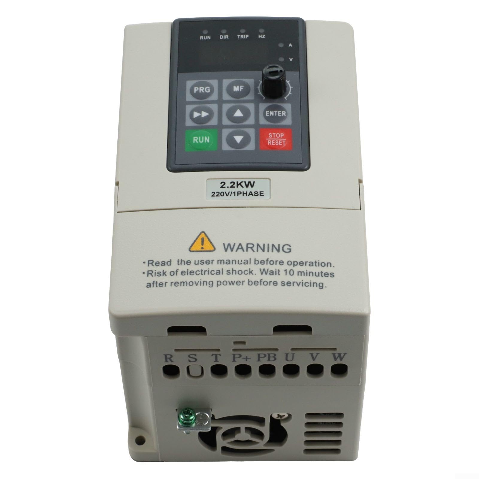 Industrie Frequenzumrichter 220V zu 380V 2,2KW Variable Drive mit Sinuswelle Ausgabe Überlastschutz Temperaturkontrolle RS485 Schnittstelle leiser Betrieb für Fräsmaschinen Zerkleinerer