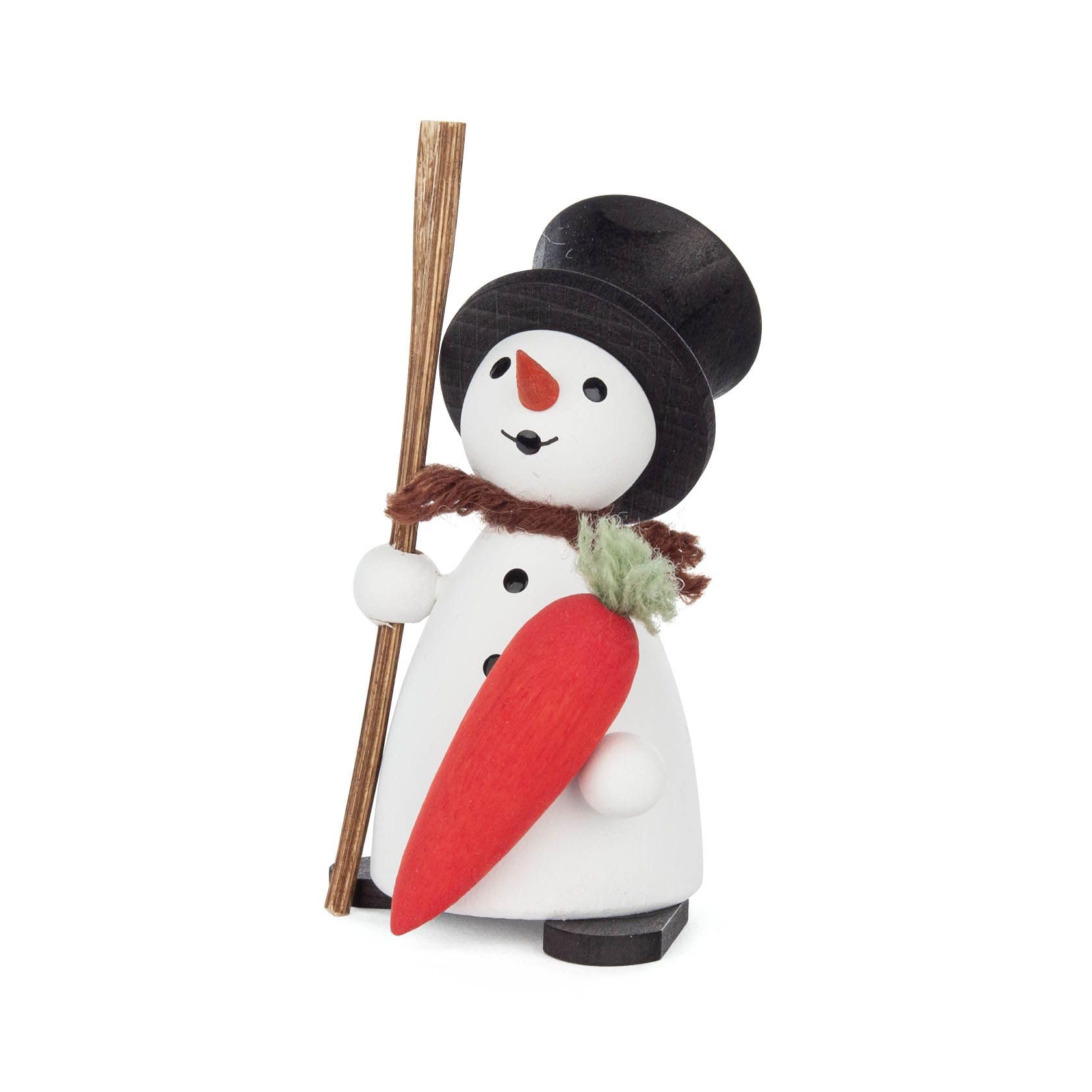Figurine de Noël bonhomme de neige carotte 8 cm Rudolphs Schatzkiste