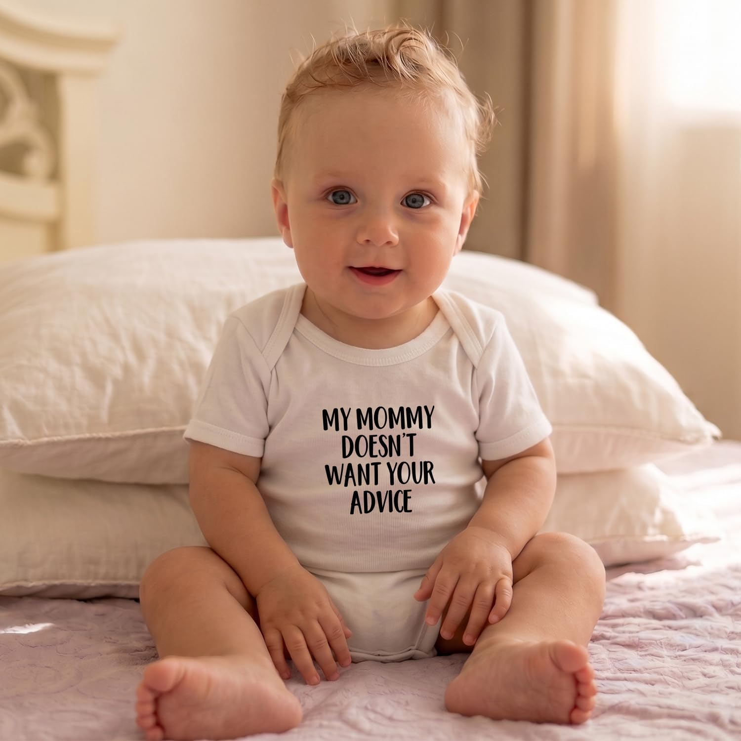 Printique Organic Cotton Baby Onesie - Infant Bodysuit, Soft Breathable Newborn Outfit, Unisex Baby Clothes, Snap Closure image 2