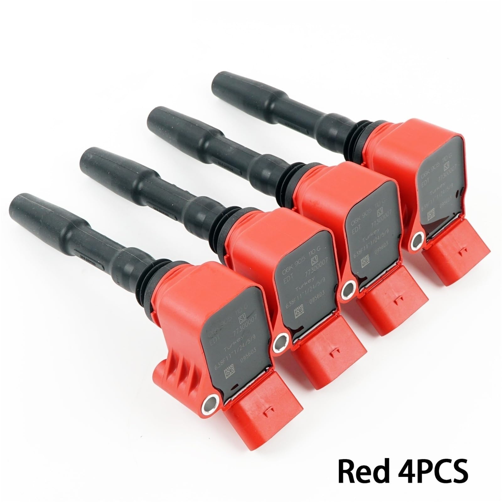 Spinterogeno elettronico Misura per Audi EA888 GEN3 A1 A3 A4 A5 A6 A7 Q5 TT per Golf MK7 Passat B8 4 pezzi bobina di accensione del motore ricambio originale | 4PCS black Turkey