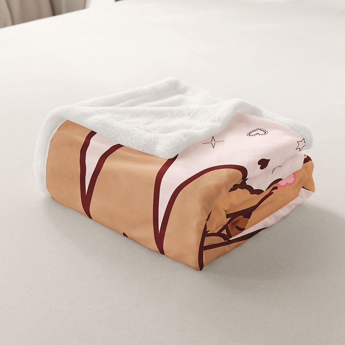 Loussiesd Zabawne kapibary szerpa narzuta koc na kanapę kreskówka kapibara super miękki przytulny polar inicjał litera W koc na zimę, pluszowa narzuta kawaii, zwierzęta, podwójna, 152 x 180 cm, na