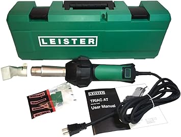 Leister Triac AT Digital Control Hand Held Plastic Welder with 40mm Nozzle and Carrying Case