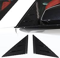 Vista 1 de Cubierta triangular para ventana delantera compatible con Chevrolet Corvette C8 Stingray Sports 2020 2021 2022, calcomanías de cubierta de alerón