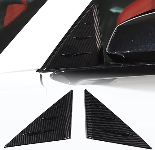 Cubierta triangular para ventana delantera compatible con Chevrolet Corvette C8 Stingray Sports 2020 2021 2022, calcomanías de cubierta de alerón