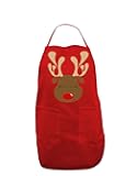 TOOLOUD Cute Rudolph Reindeer Face Christmas Dark Adult Apron