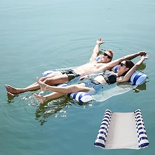 Pool Floats Adult Swimming Pool Float Hammock Pool Toys Swim Raft Pool Floaties Inflatable Floating Mat Raft Lounge