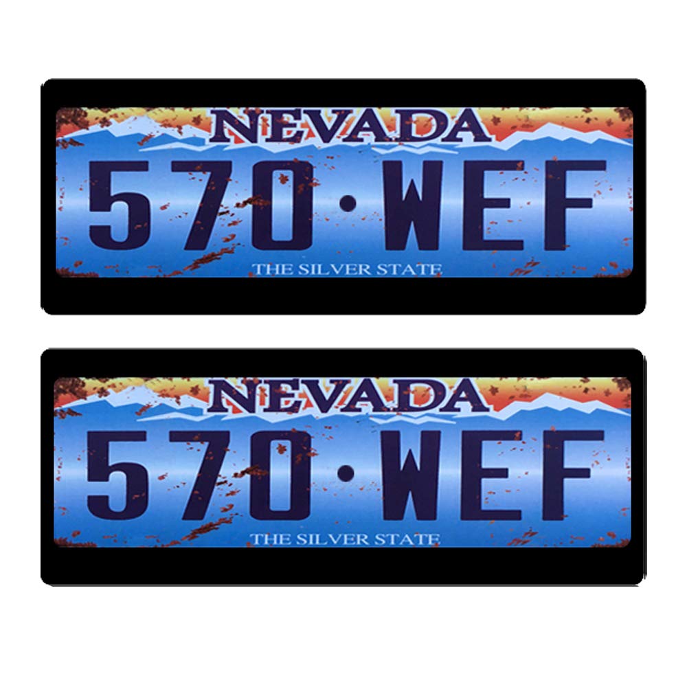 1/10 RC Car Accessories License Plate Metal Frame 46x18mm for 1:10 Tamiya CC01 Scx10 90046 90047 Rc4wd D90 TRX-4 Trx4 Crawler Car (570WEF)