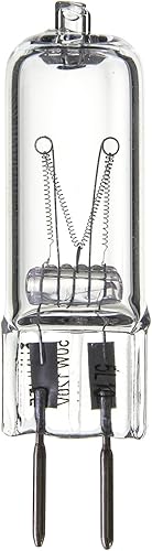 Miniatura 2 de Sunlite Q50CLGY6120V12PK Bombillas halógenas de 50 W 120 V Q50 de una sola cápsula de extremo, acabado transparente, blanco brillante de 3200 K,