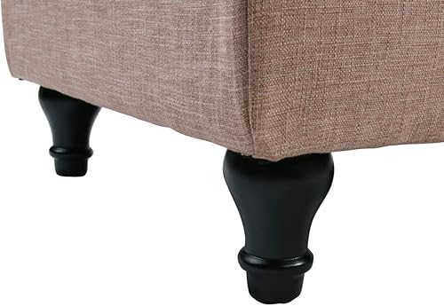 Miniatura 41 de Yongqiang Chaise Lounge - Sofá reclinable tapizado para interiores, sala de estar, dormitorio, terciopelo gris (reposabrazos izquierdos)