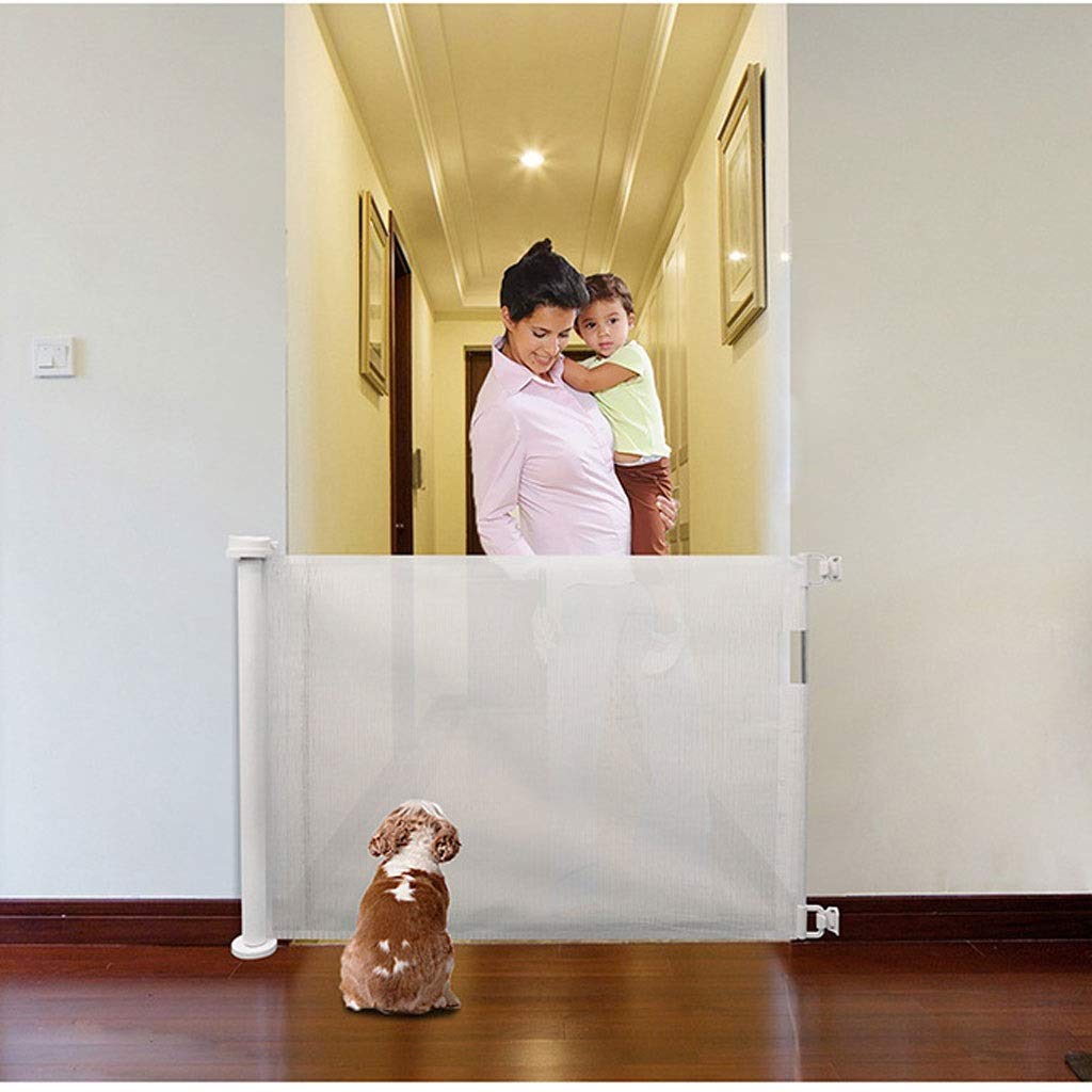 Barrière rétractable 130cm : sécurisez l'escalier du bébé et de vos animaux