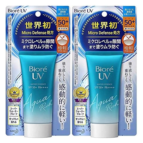 Biore Sarasara UV Aqua Rich Watery Essence Sunscreen SPF50+ PA+++ 50g (Pack of 2) Cover