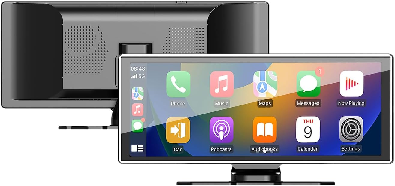 Car Universal Wireless Carplay & Wired Android Auto 11.26 Inch IPS Touchscreen Pad Tablet with Bt Siri Voice Assistant Dash Mounted