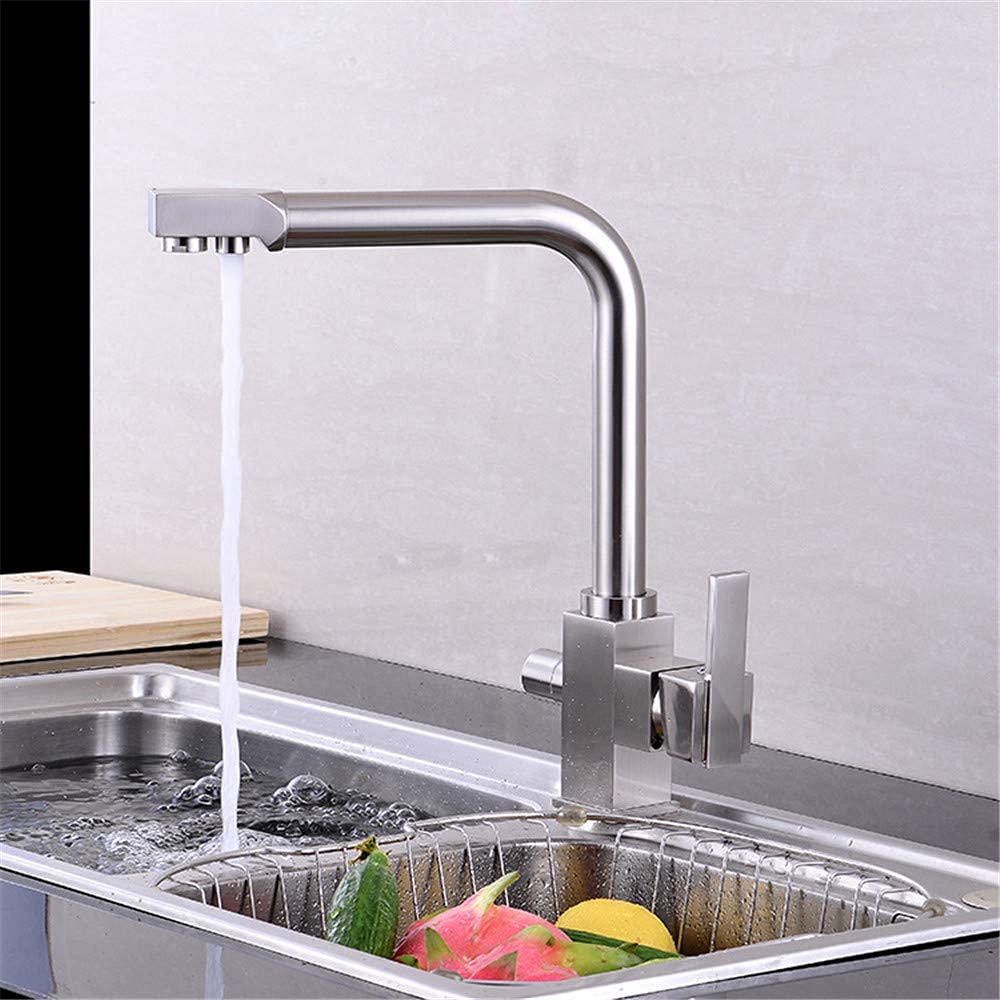 Robinet de cuisine eau pure en cuivre pour mitigeur de bassin