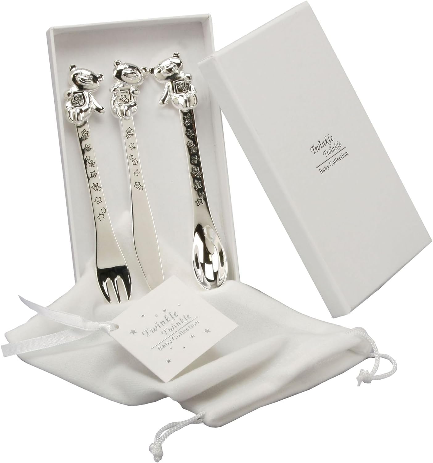 Personalised Silver Plated Christening Gifts (Cutlery)