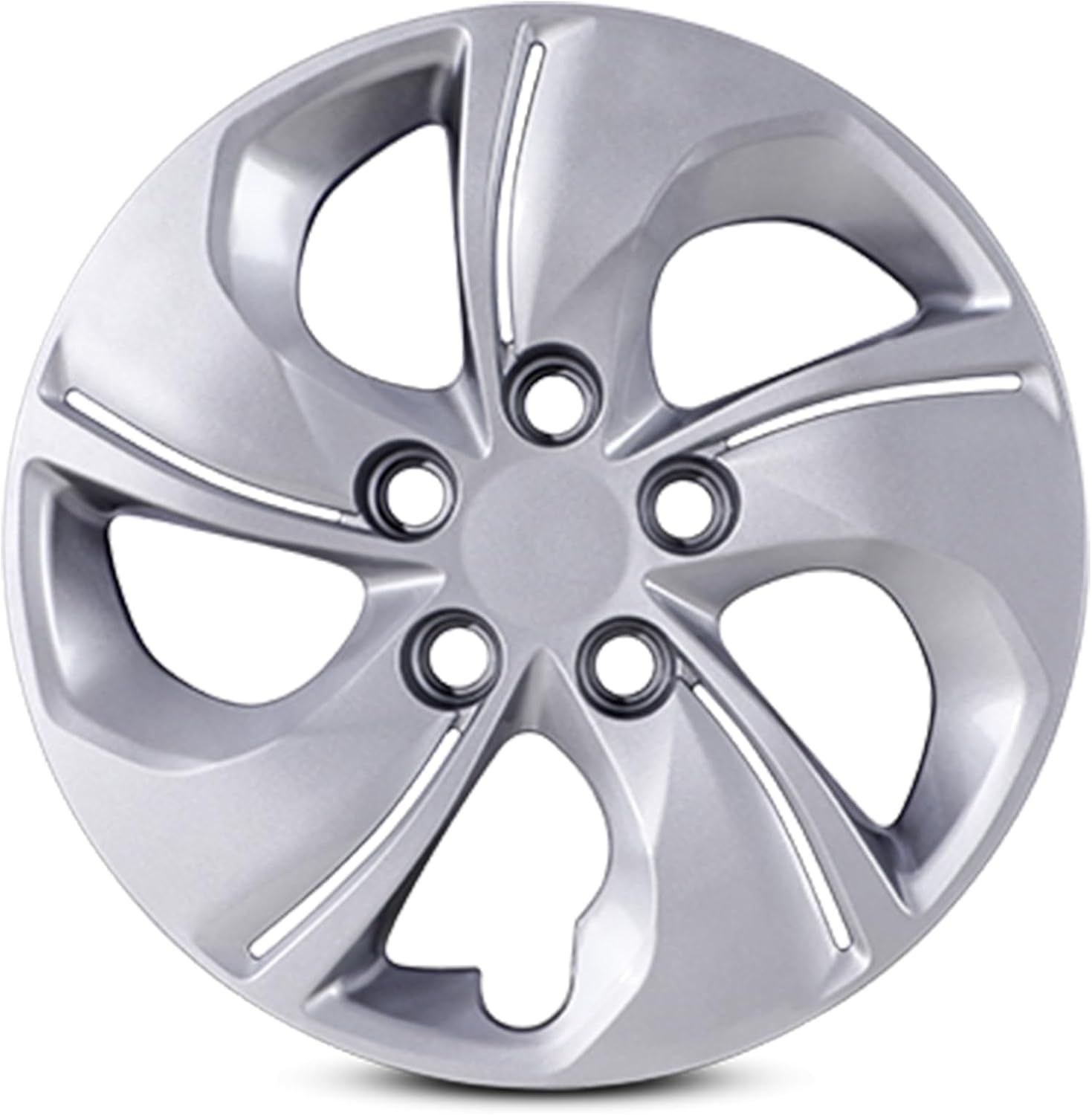 AUTOWIKI 15" 1PC Lacquer Hubcap for 2006-2011, 2013-2015 Honda Civic Wheel Tire Cover with Steel Wheel Bolt On Installation Replacement ABS+PC Material 15-Inch Wheel Protention for Honda Civic