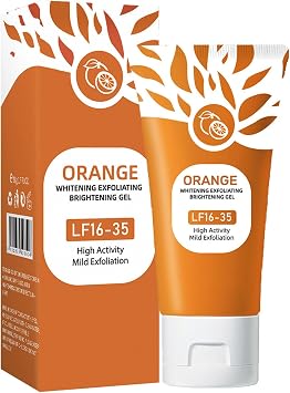 Orange Bubble Exfoliating Gel,Facial Scrub Exfoliating Cleanser,Exfoliating Whitening Gel,Orange Peeling Gel,Scrub Face