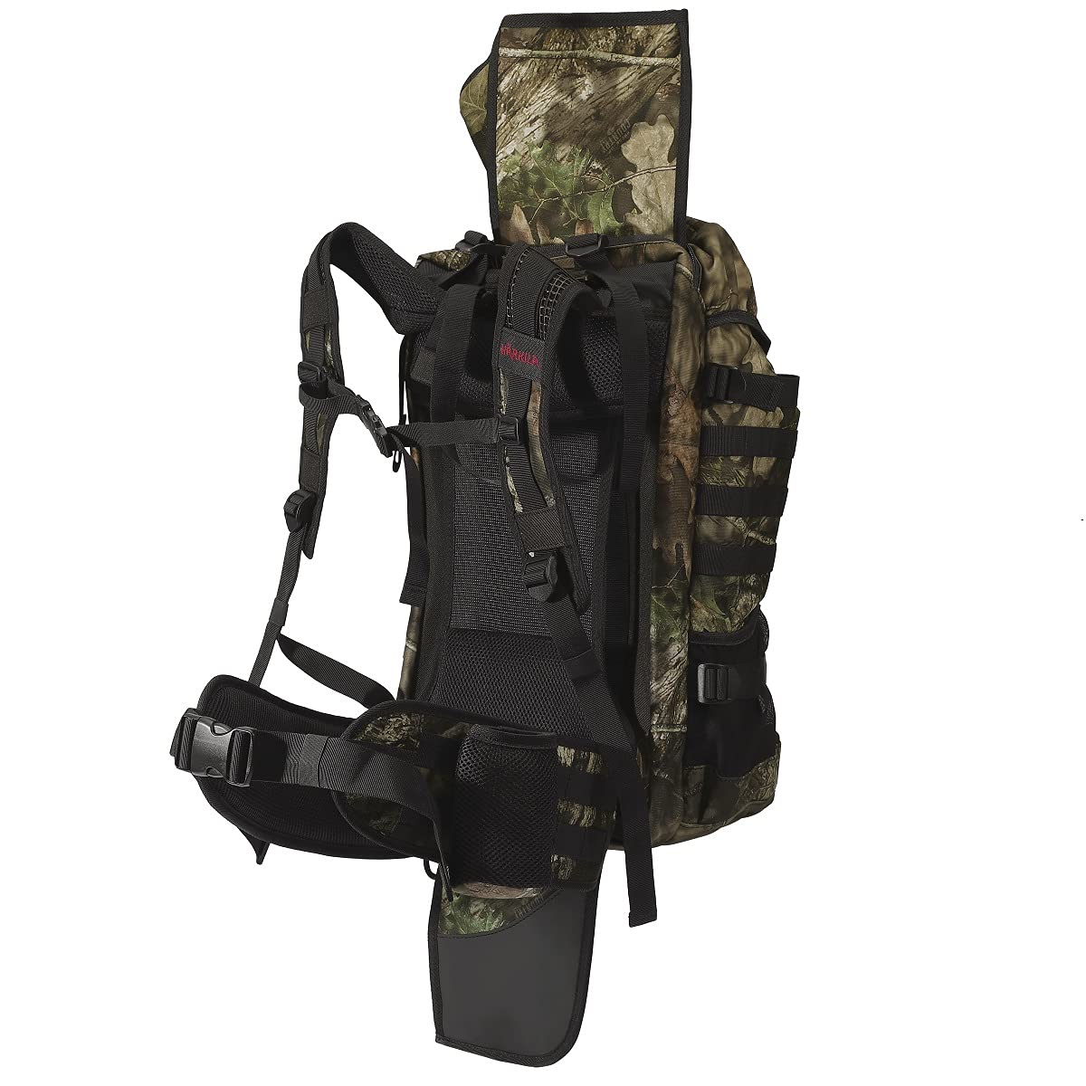 Härkila Moose Hunter 2.0 Jagdrucksack 36 Liter mit Gewehrhalter - Pirschjagdrucksack wasserabweisend Camouflage - Rucksack für die Jagd mit Beckengurt