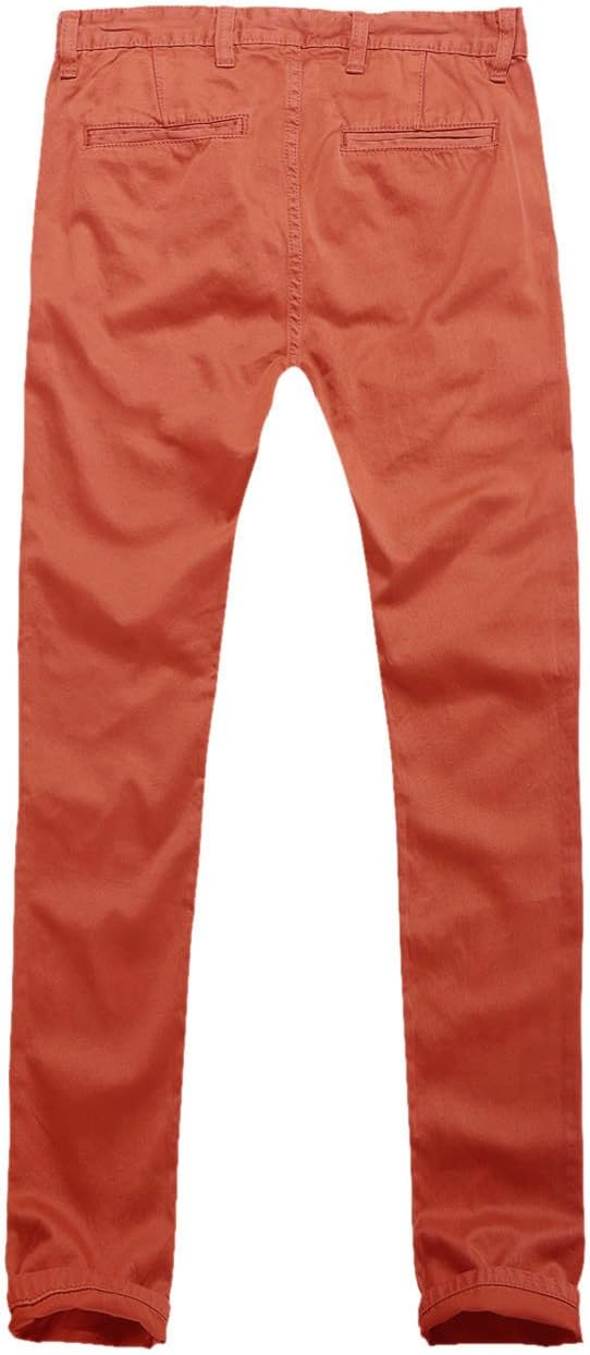 Match Mens Regular-Fit Casual Flat Front Chino Pants - Image 4
