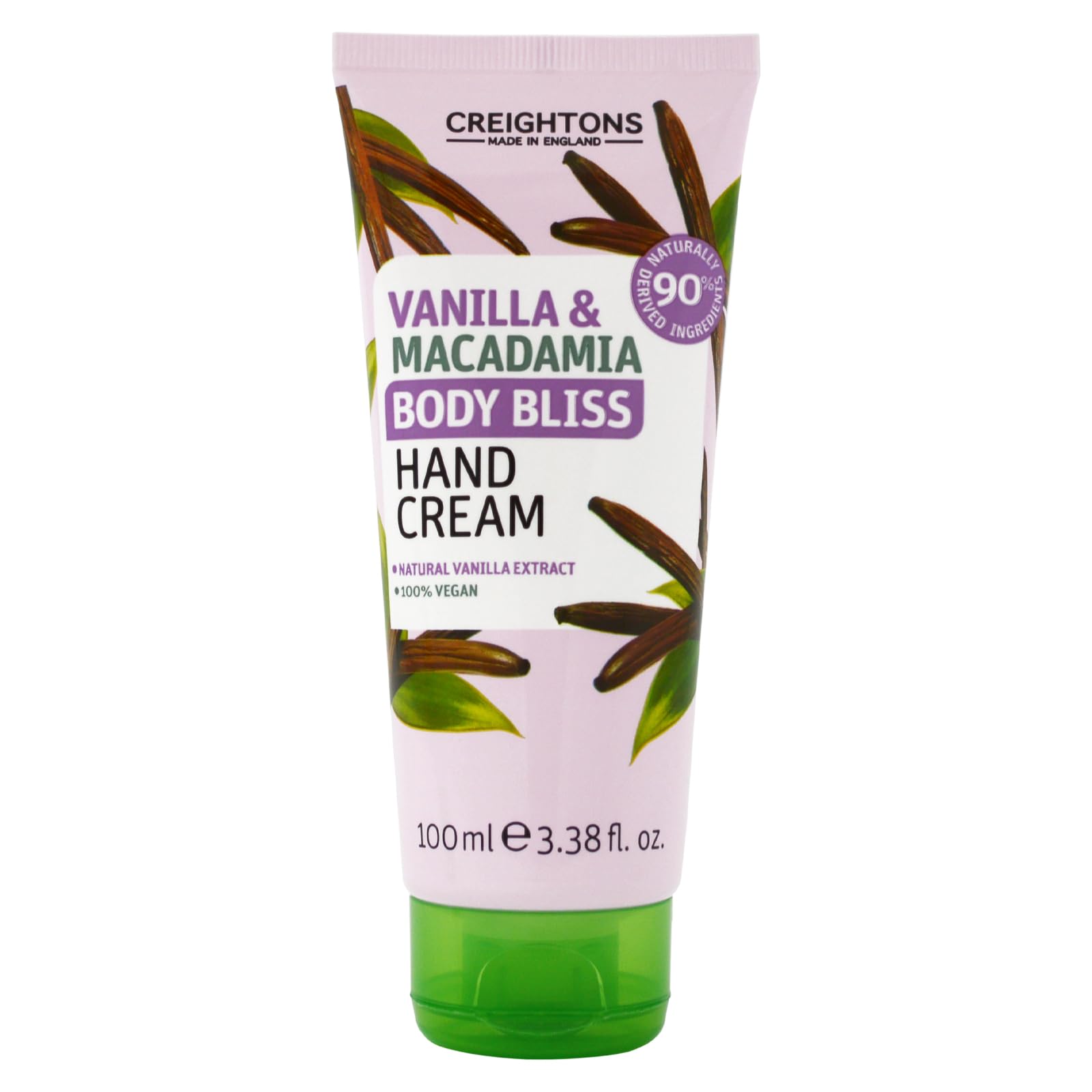 Creightons Body Bliss Vanilla And Macadamia Hand Cream (100ml) - Contains 93%+ naturally derived ingredients, Cruelty Free, Vegan Friendly & Paraben Free