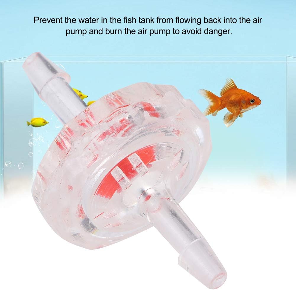 10 Pcs Non-Return Check Valve, Aquarium Air Pump 1 Way Check Valve Waterstop Aquarium Air Pump Accessory for Fish Tank Pond (5mm) - Image 4
