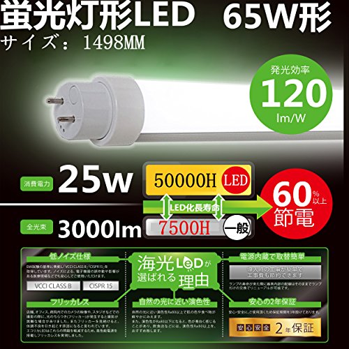 y2Nۏ؁z LEDu 65` LEDu O[HsvG13 t8 150cm 65W^ {led 65w^led FL65WTCY F60000k yS̃mCY΍AtbJXA͗95ȏA50000hz ItBXA