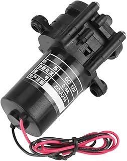 QANYEGN 12V Water Pump, Industrial Water Pressure Pump, Mini Plastic Self-priming Water Pump, High Efficiency DC Gear Pump