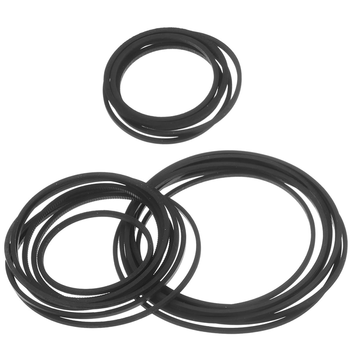 YARNOW 20 Courroies de Lecteur de Cassettes Carrées 1 MM Multifonctionnelles en Caoutchouc Souple Solide pour Réparation et Entretien d'Enregistreurs, Lecteurs DVD et Audio Portables
