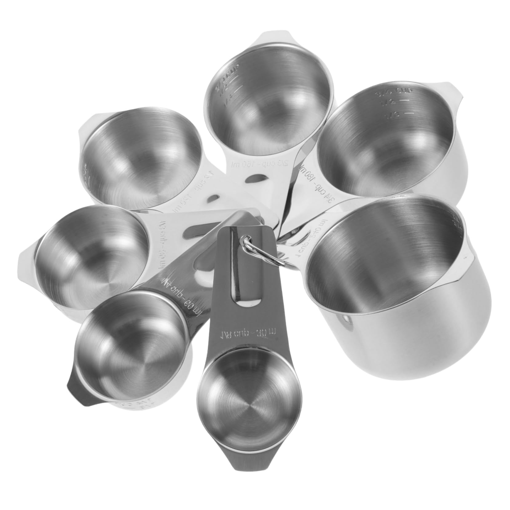 MAGICLULU Set De Tasses à Mesurer Inox Avec Graduation Empilable Pour Cuisine Et Pâtisserie Précises Ustensiles De Cuisson Compacts Et Pratiques