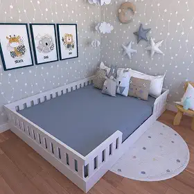 Cama Montessoriana Casal Cori Yescasa Branco