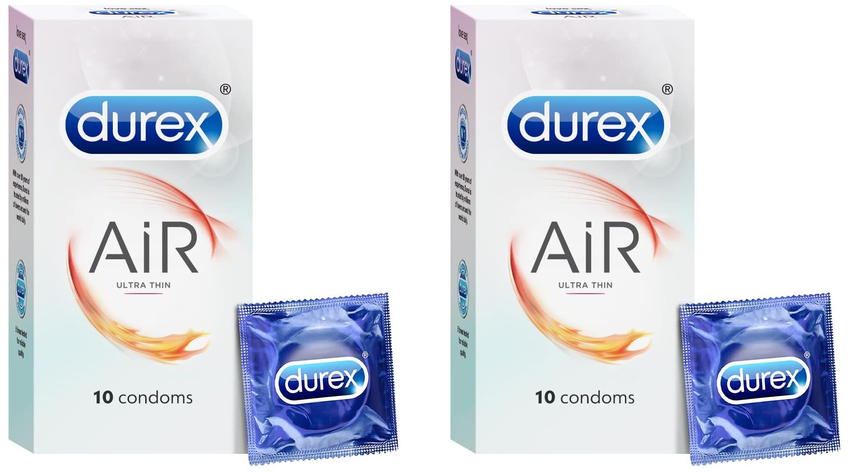 Durex Air Condoms for Men - 10 Count | Suitable for use with lubes & toys (Pack of 2)-image-32
