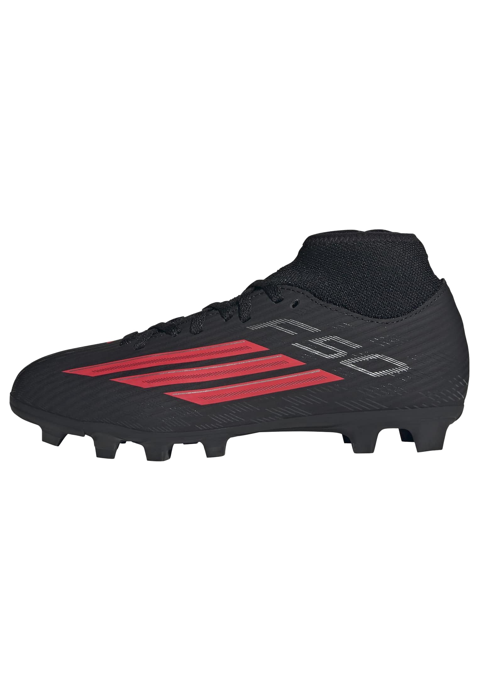 adidas Unisex Kids F50 Club Mid Firm Ground/Multi Ground Football Boots Kids, core Black/Lucid red/core Black, 13 UK Child