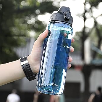 Bottle Water Bottle Large Capacity 600ml 800ml 1000ml 1500ml 2000ml Ultra-light Leak-proof Portable Heat-resistant up to 100  Hot Water Compatible Outdoor Sports Water Bottle Camping Hiking