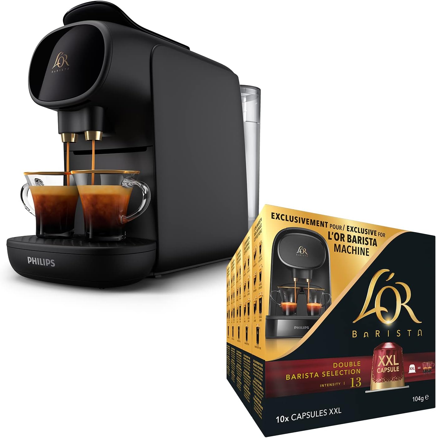 XXL Barista Selection Pods and Black Machine