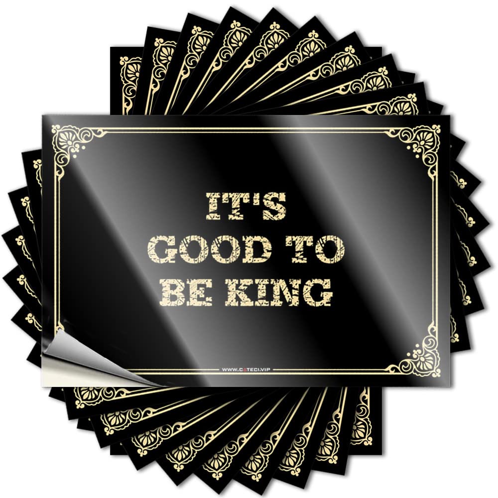 Decal Half, Tiki Water It's Good to Be King | Outside Fall Decor(8X12CM)