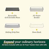 Cuisinart Air Fryer Toaster Oven, 1800W, 8-in-1 with Air Fry, Convection, Broil & Warm, 0.6 Cubic Feet, 60-Minute Timer, TOA-70NAS, Stainless Steel — image 6