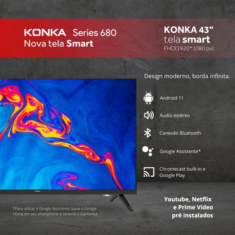 【新品未使用】KONKA androidtv 43インチ 4K Ultra HD Konka Smart TV LED 43